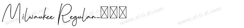 Milwaukee Regular字体转换